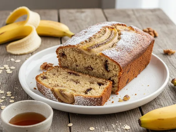 Banana bread sans sucre raffiné