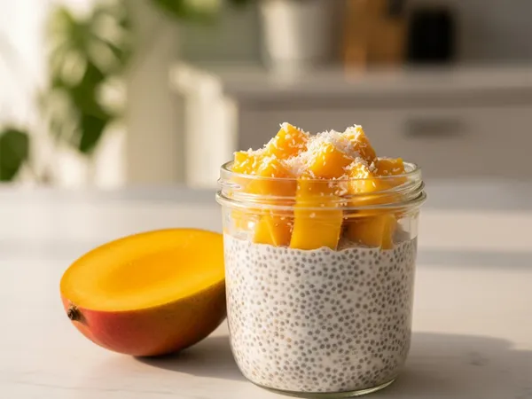 Chia pudding mangue et coco
