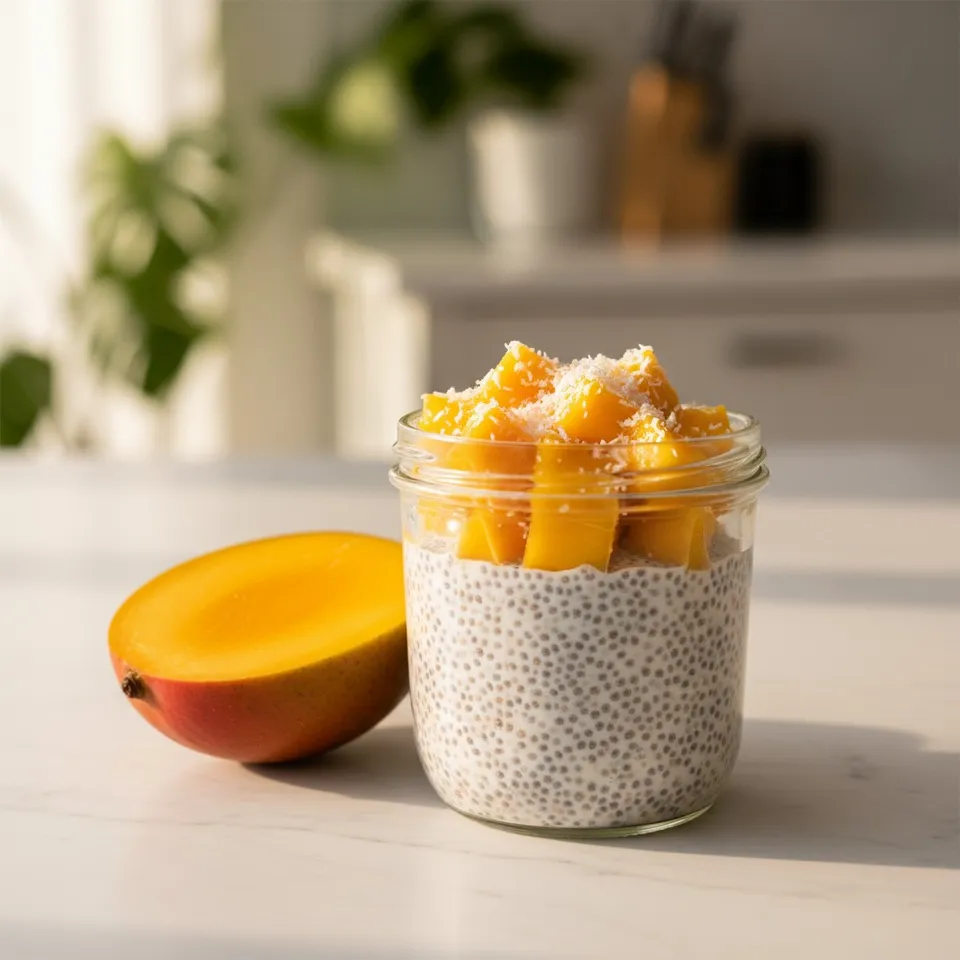 Chia pudding mangue et coco
