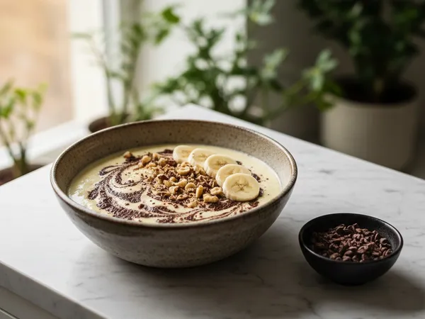 Crème Budwig cacao cru et noisette