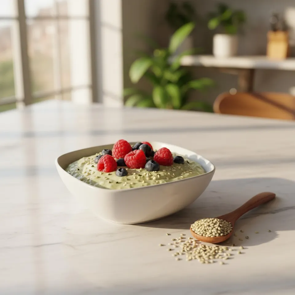 Crème Budwig végane au chanvre