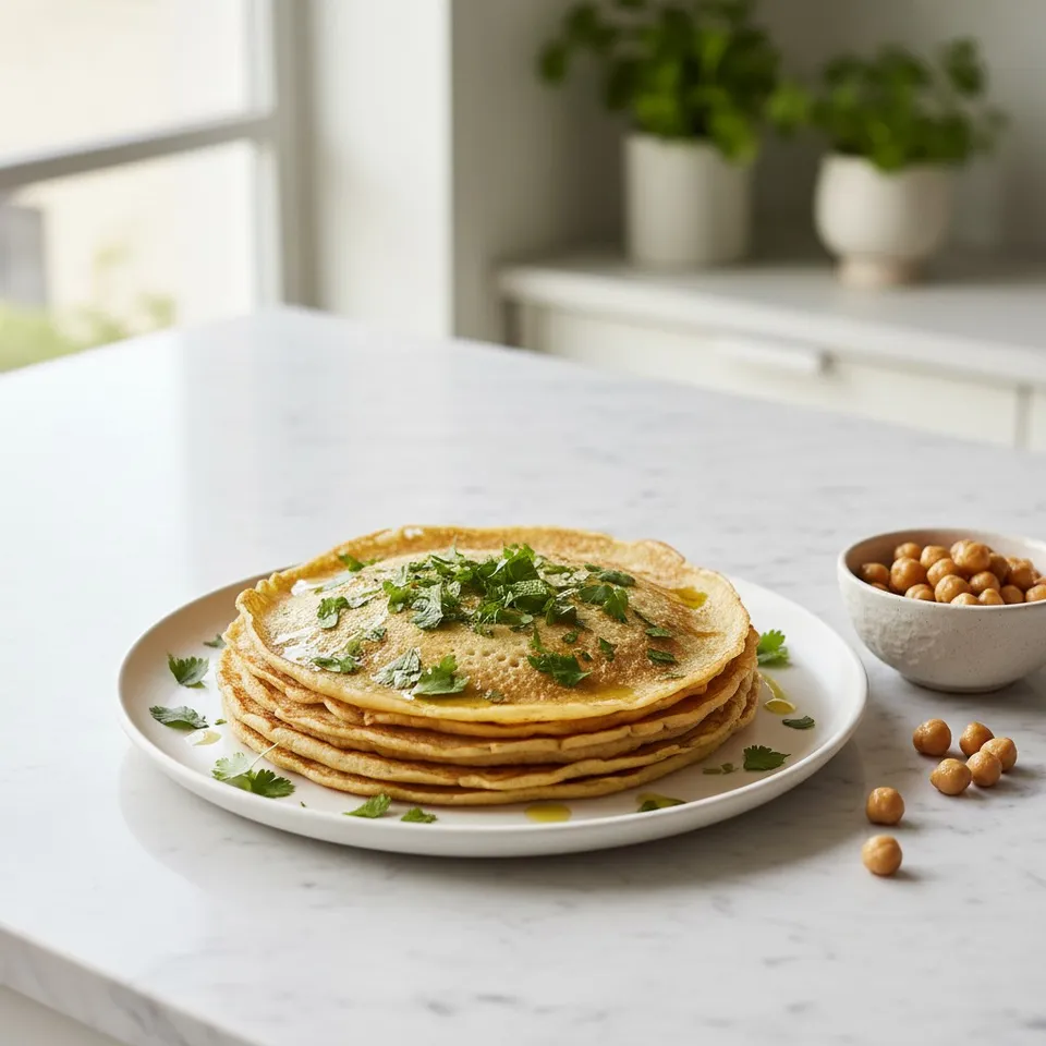 Crêpes Elfie à la farine de pois chiche