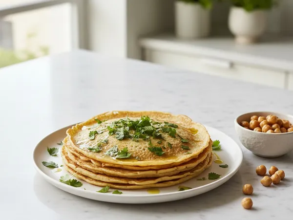 Crêpes Elfie à la farine de pois chiche
