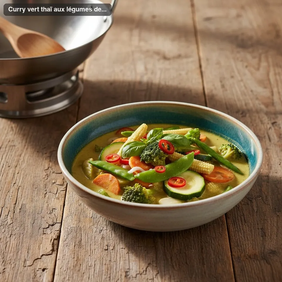 Curry vert thaï aux légumes de saison