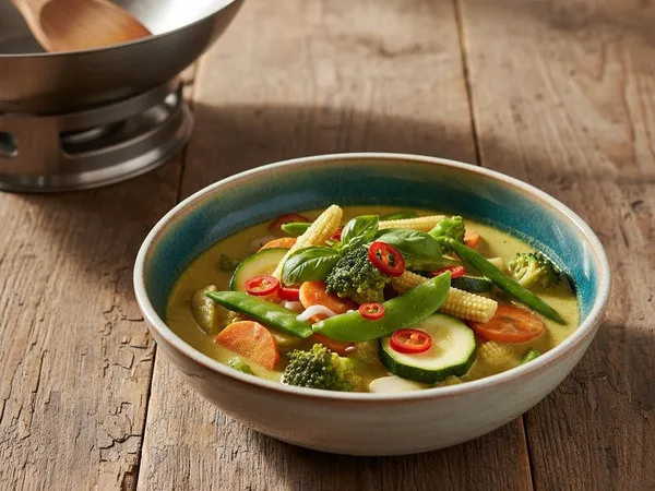 Curry vert thaï aux légumes de saison