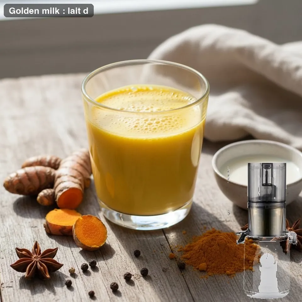 Golden milk : lait d'or au curcuma