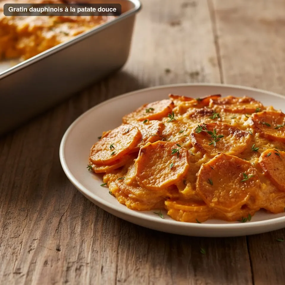 Gratin dauphinois à la patate douce