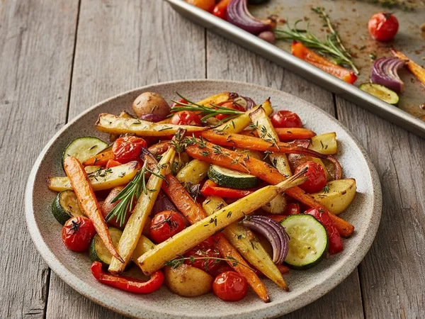 Légumes rôtis au four basse température