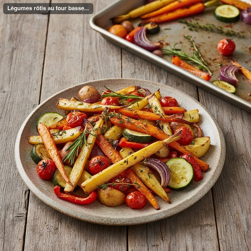 Légumes rôtis au four basse température