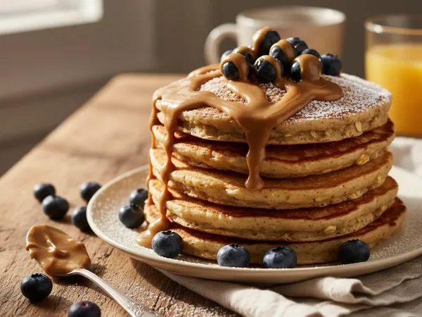 Pancakes moelleux à l'avoine à la crêpière inox