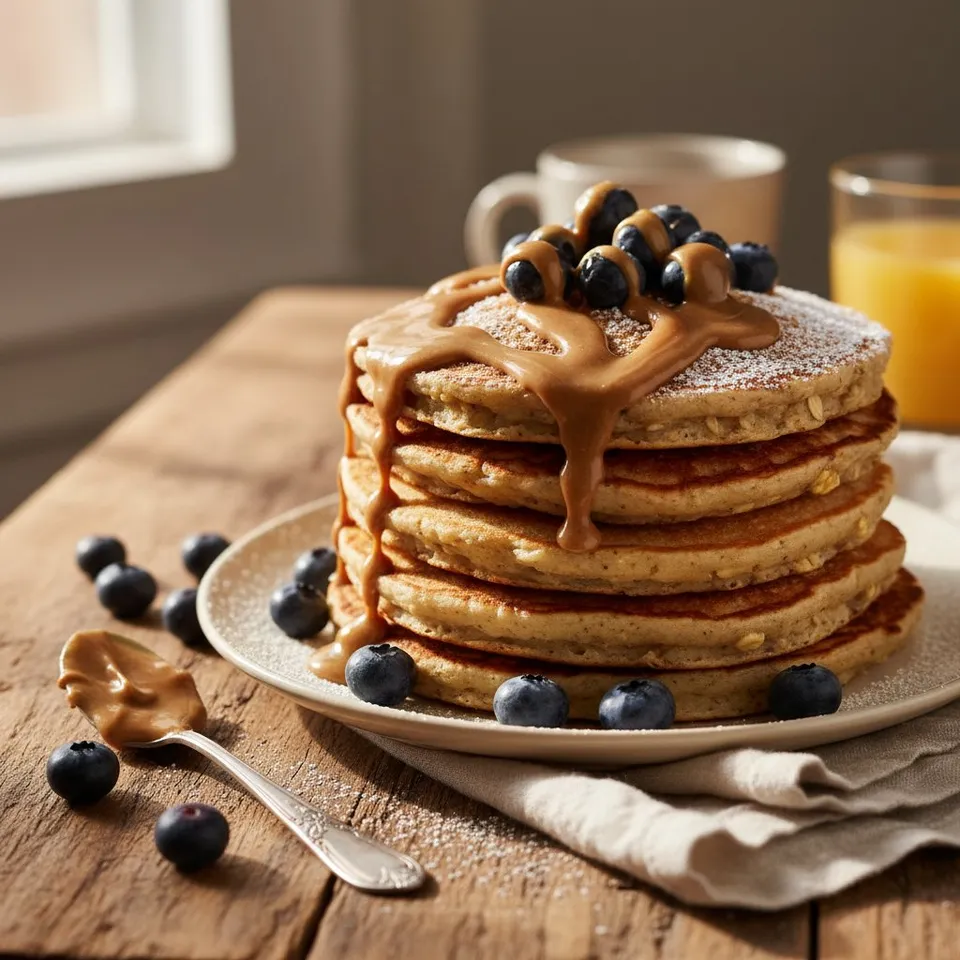 Pancakes moelleux à l'avoine à la crêpière inox