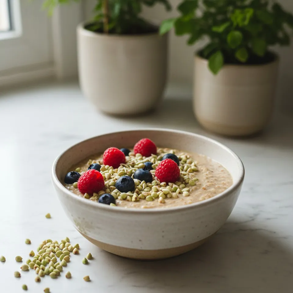 Porridge cru de sarrasin germé