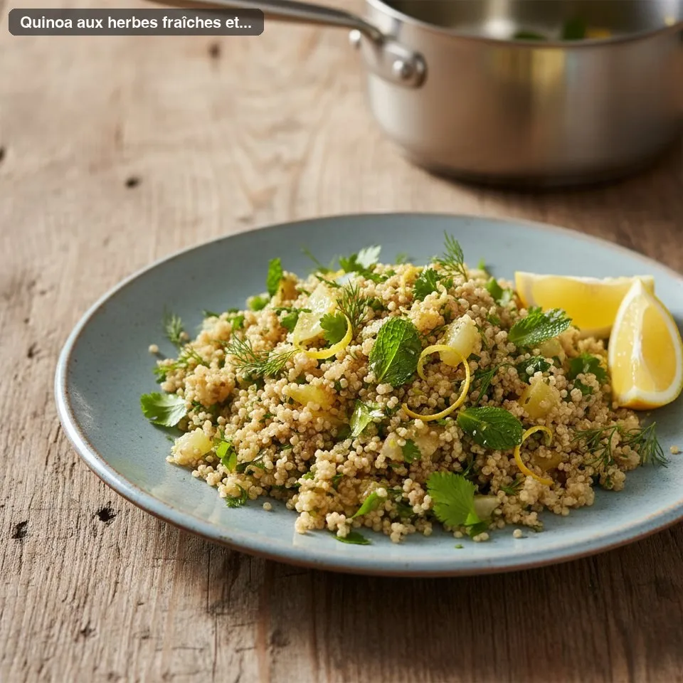 Quinoa aux herbes fraîches et citron