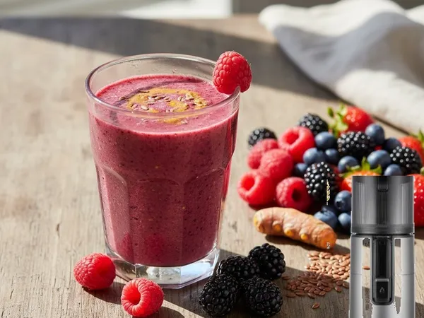 Smoothie anti-inflammatoire aux fruits rouges