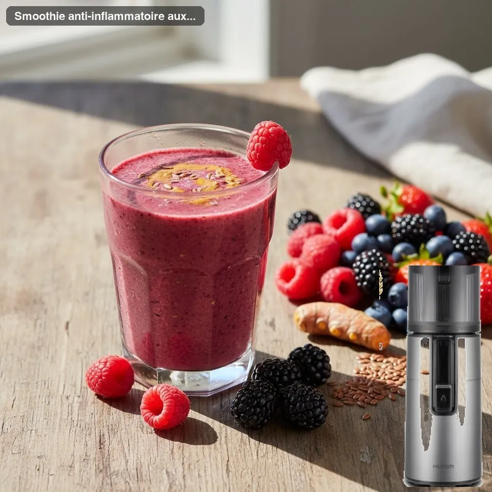Smoothie anti-inflammatoire aux fruits rouges