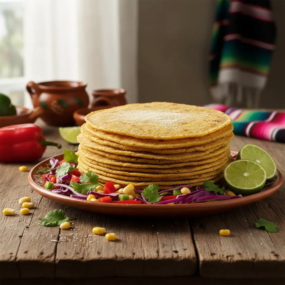 Tortillas de maïs maison à la crêpière inox